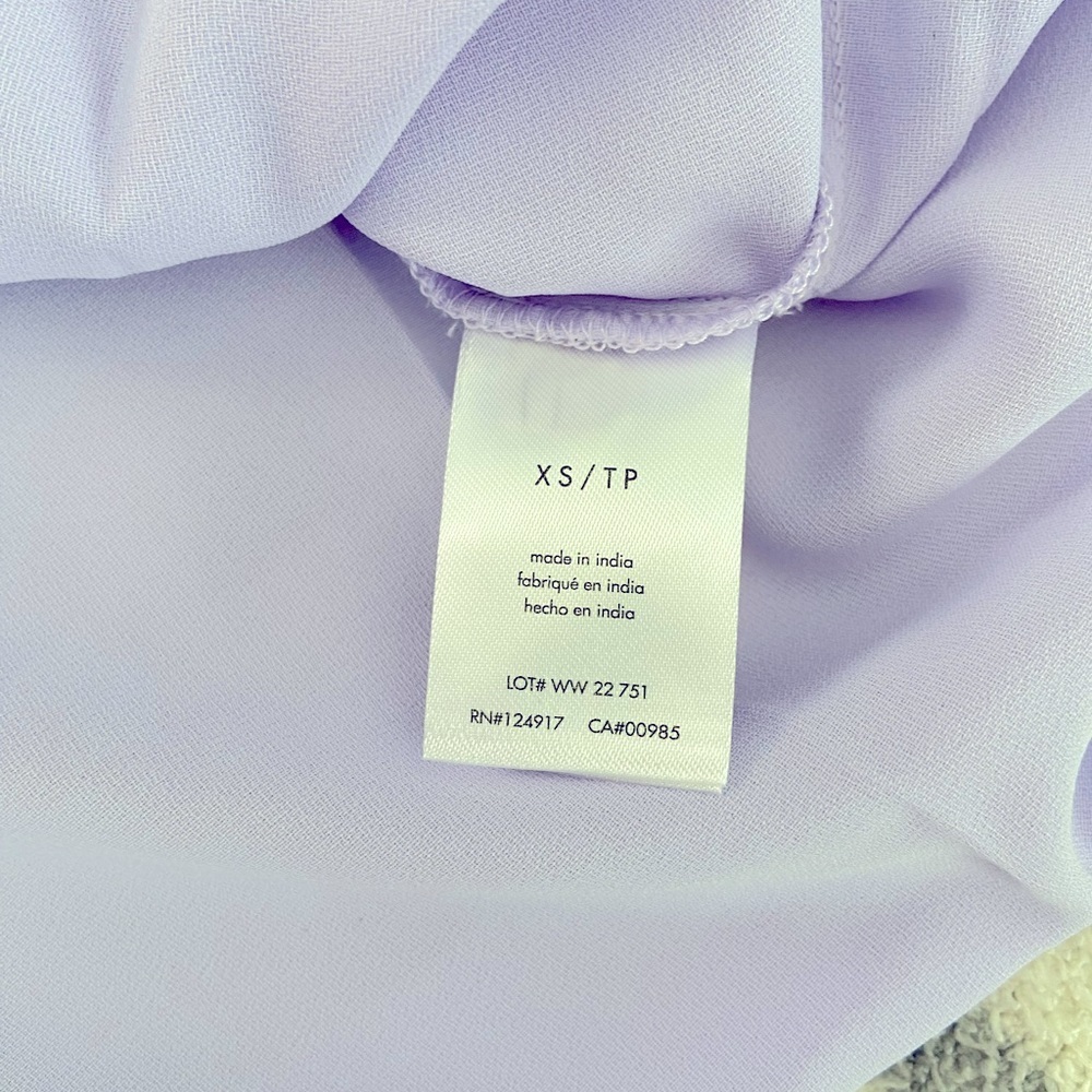 NWT WE WORE WHAT MINI SLIP SKIRT IN HEATHER PURPLE SIZE XS - Picture 4 of 9